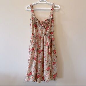 Simone Floral Sleeveless Knee-Length Dress / Made in Canada 🇨🇦
